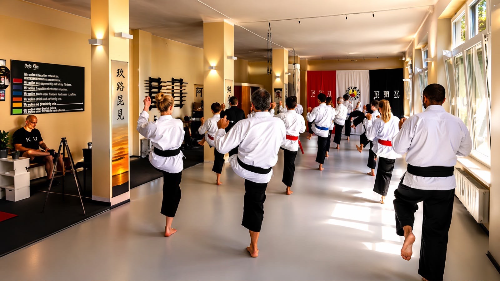 Pa-Kua Gruppe beim Tai Chi Cosmodynamics Training im Hamburger Studio